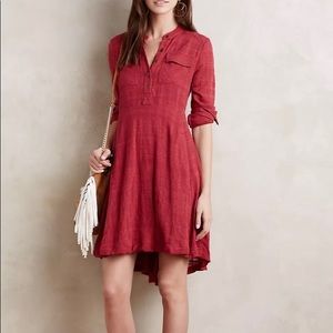 Anthropologie Holding Horses Harper Dress in Wine